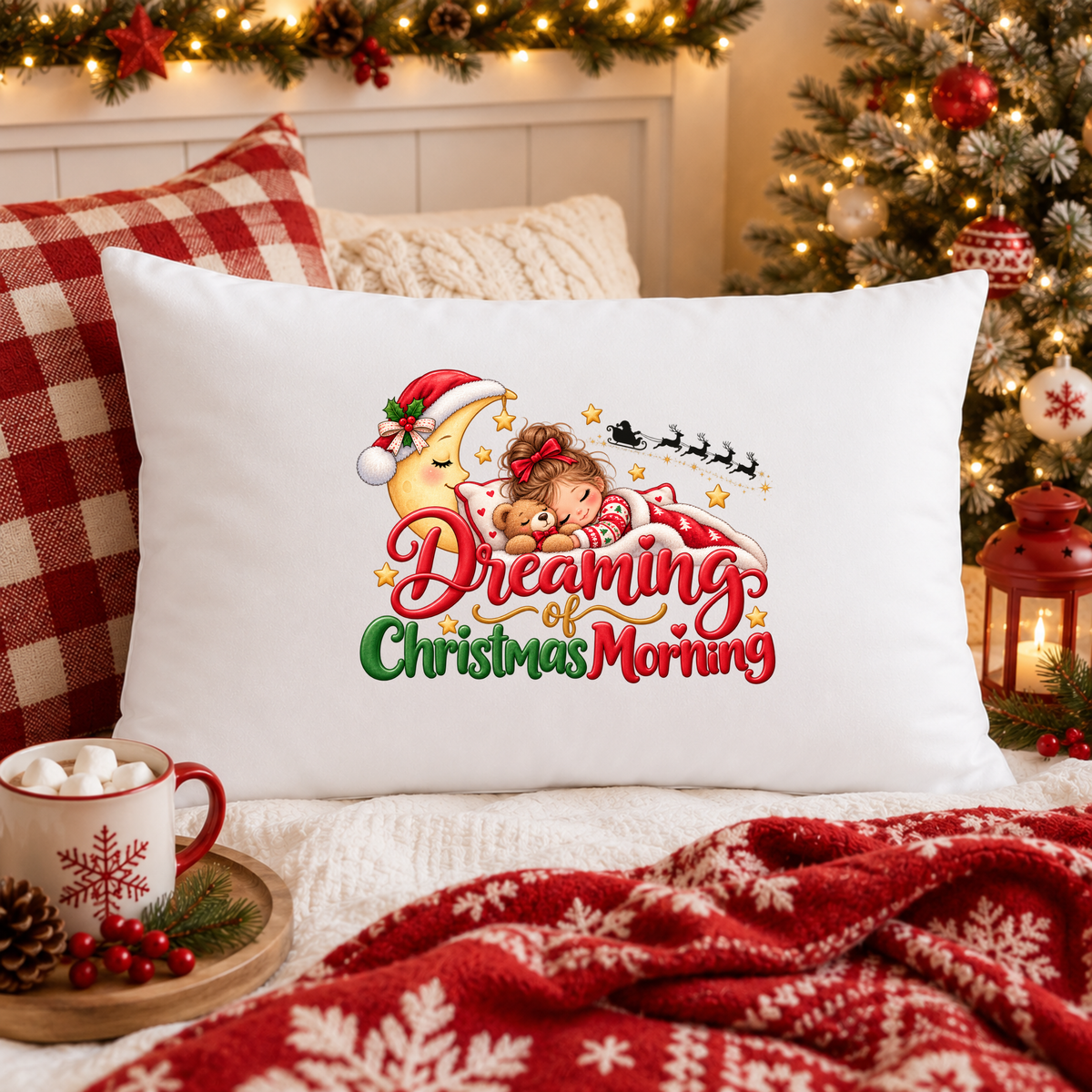 Dreaming Of Christmas Morning (GIRL) DTF Transfer