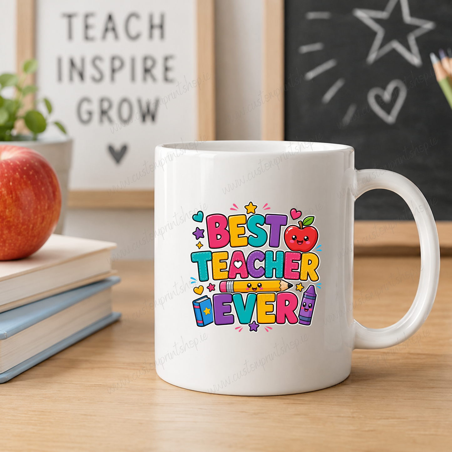 DIGITAL FILE - Best Teacher Ever PNG
