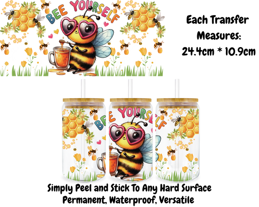 Bee Yourself - 16oz UV DTF Transfer