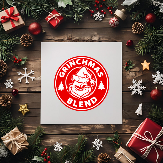 Grinchmas Blend Red UV DTF Transfer