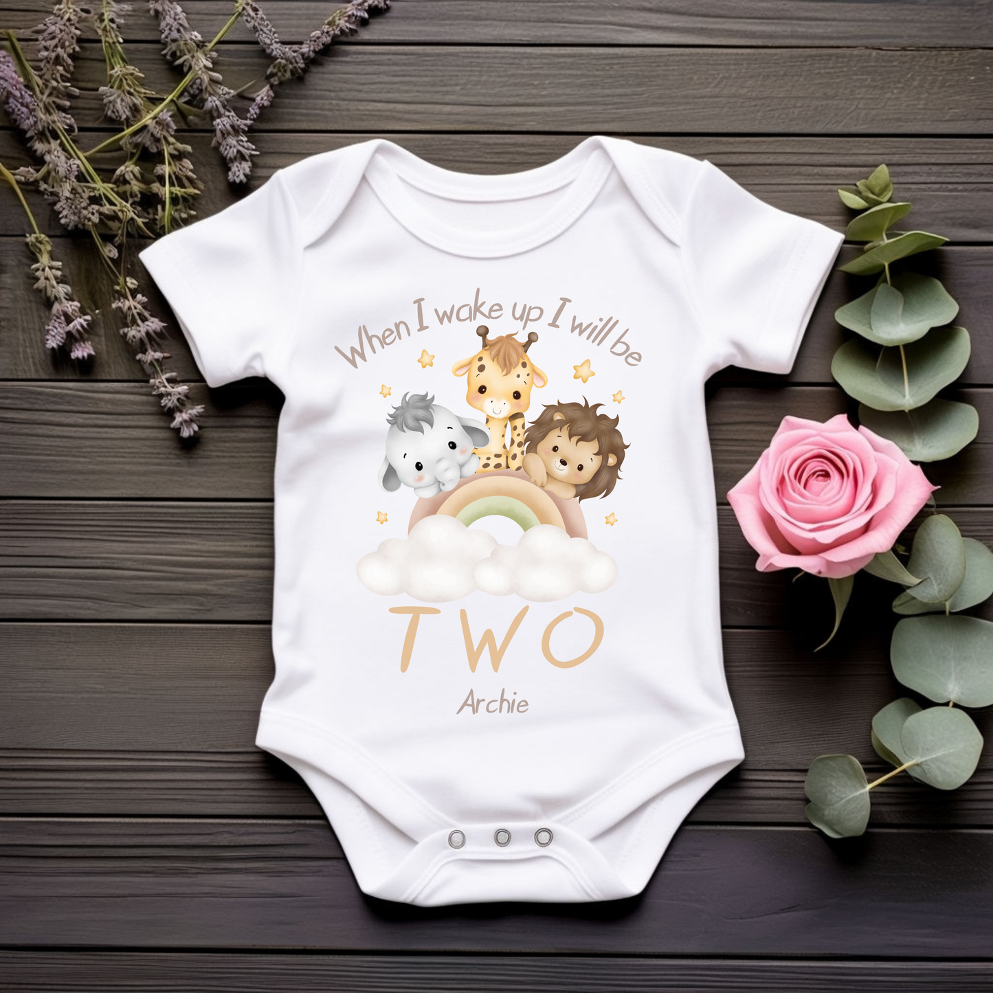 When I Wake Up - Personalised Birthday DTF Transfers