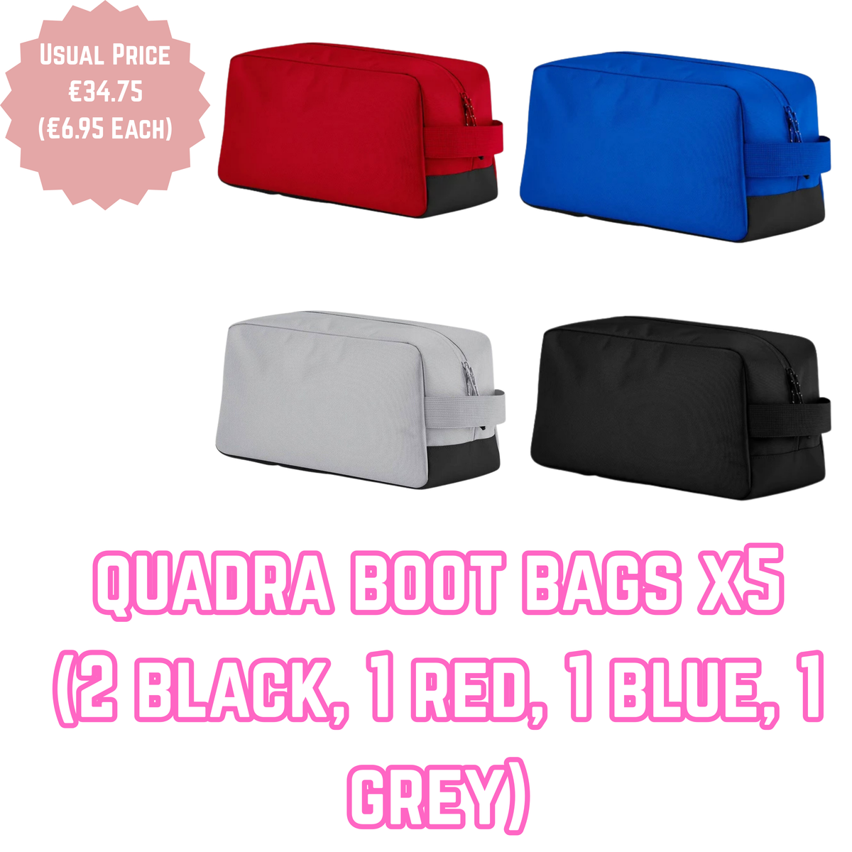 Quadra Boot Bags x5 – The Custom Print Shop