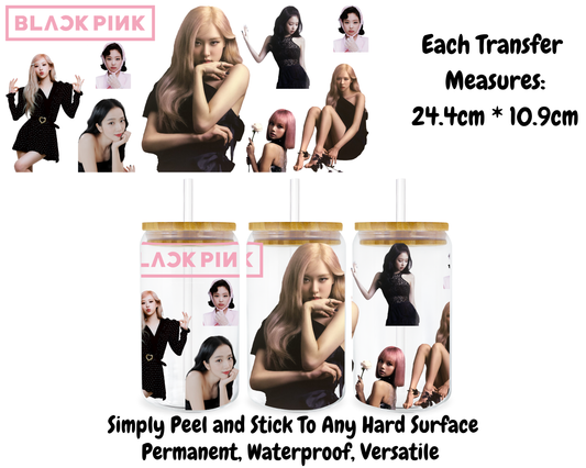 Black Pink - 16oz UV DTF Transfer