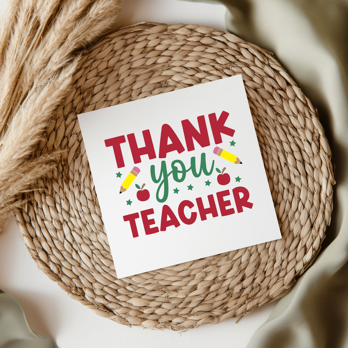 Thank You Teacher UVDTF Transfer
