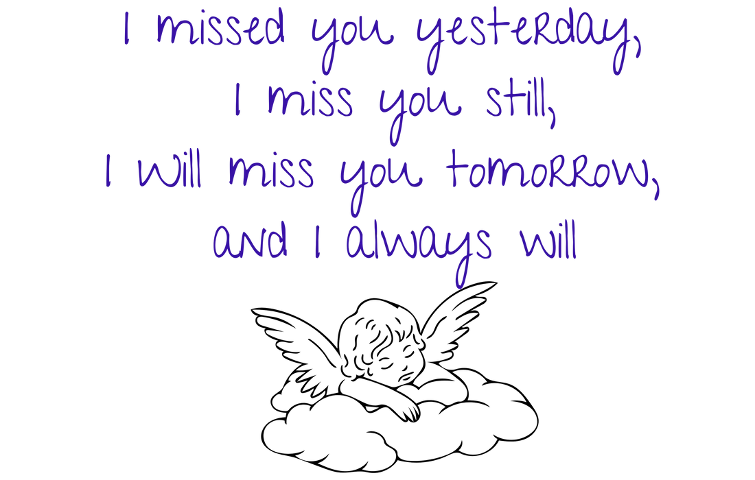 I Missed You Yesterday (Blue)-6cm UVDTF decal