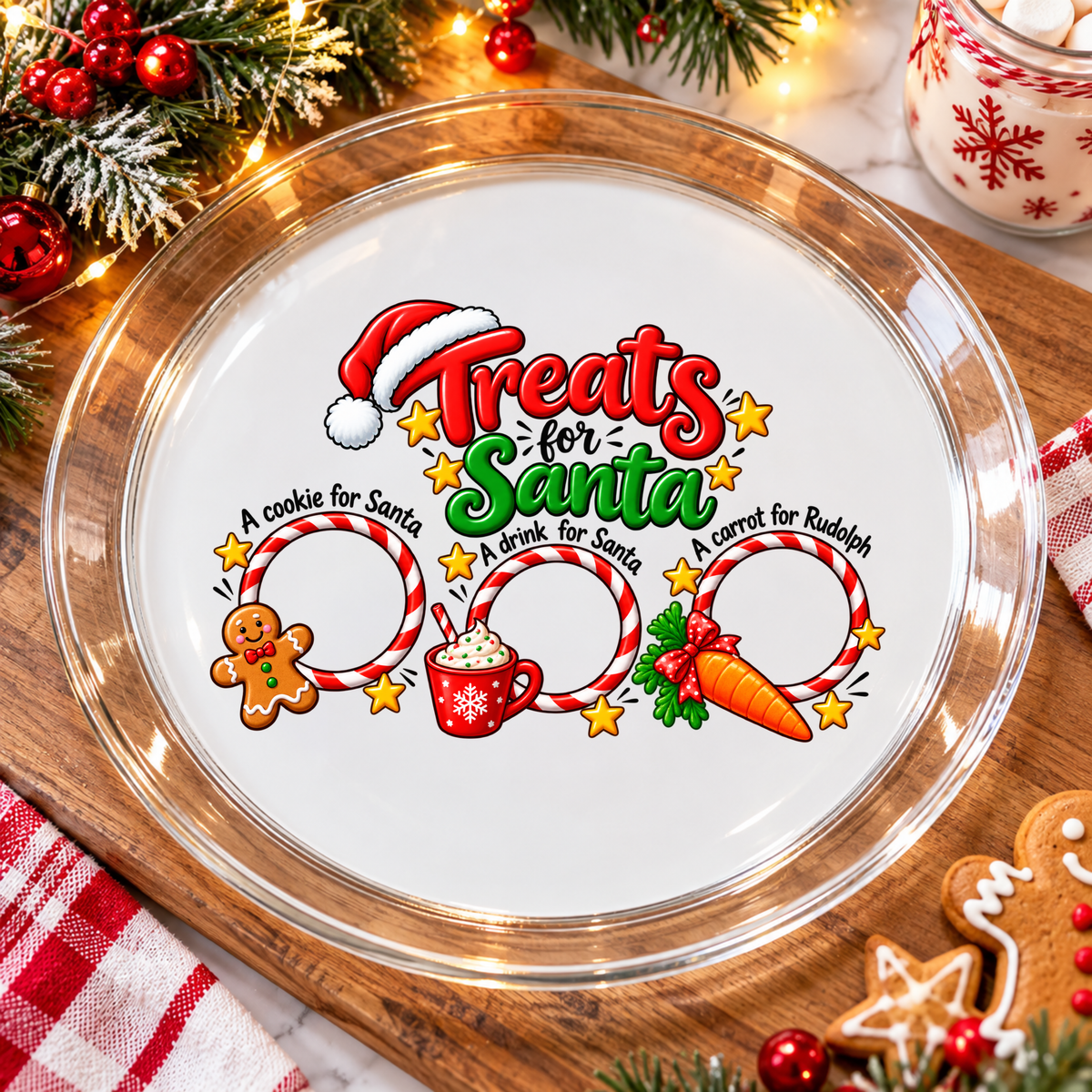 Treats For Santa Christmas UVDTF Transfer