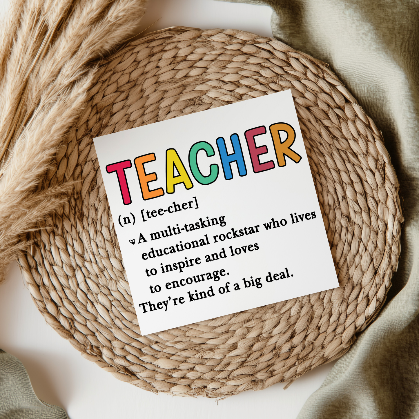 Teacher Definition UVDTF Transfer