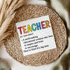 Teacher Definition UVDTF Transfer