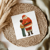 DIGITAL FILE - Santa & Dark Hair Boy