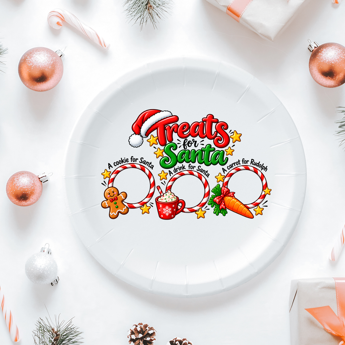 Treats For Santa Christmas UVDTF Transfer