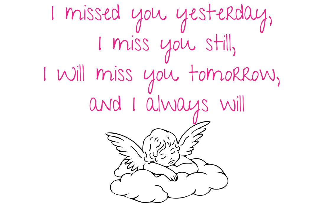 I Missed You Yesterday (Pink)-6cm UVDTF decal