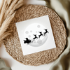 Santa Sleigh With Moon UVDTF Transfer