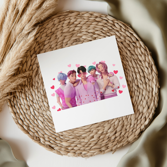 Saja Boys With Hearts UV DTF Decal