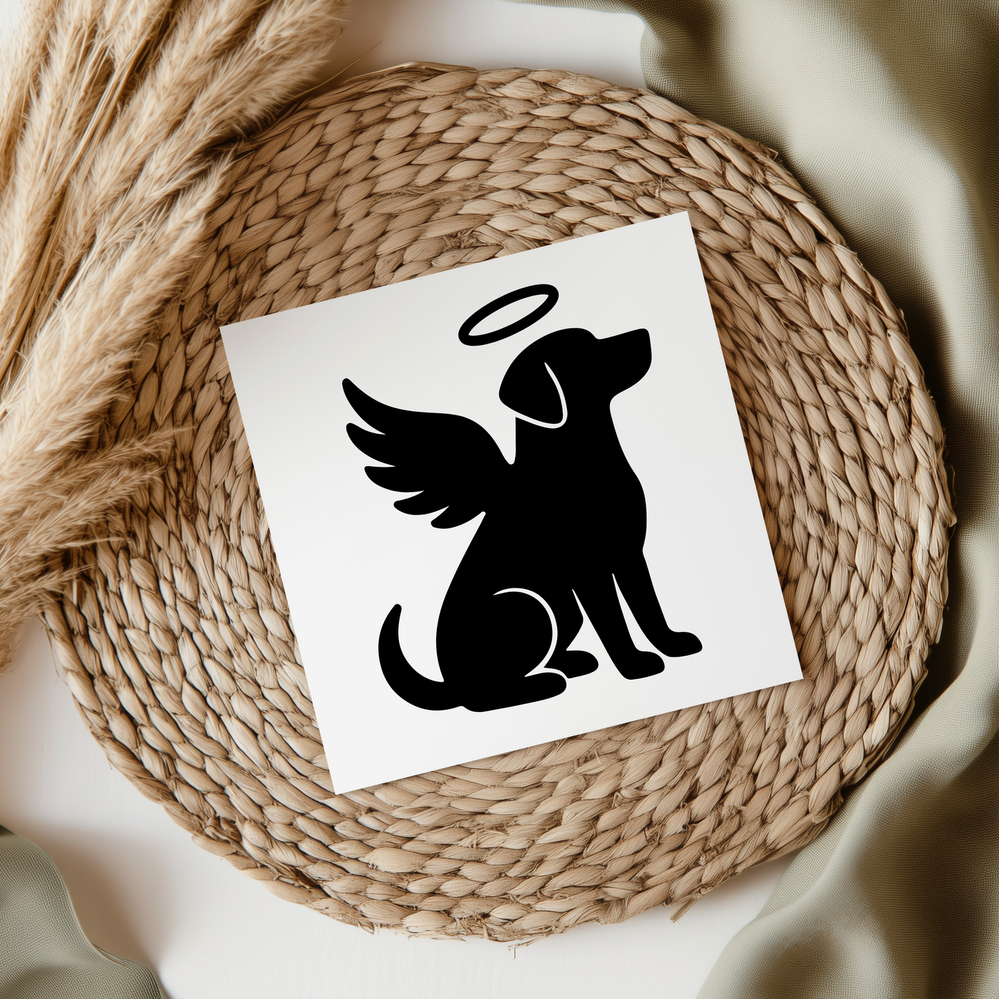 Angel Dog UVDTF Transfer