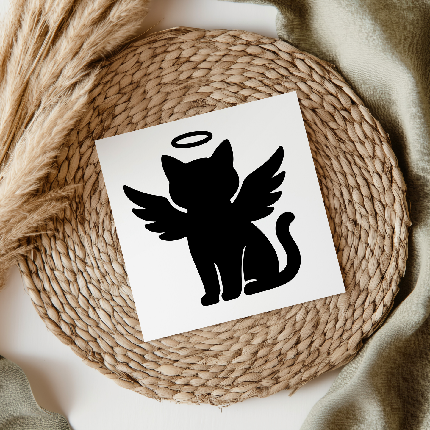 Angel Cat UVDTF Transfer