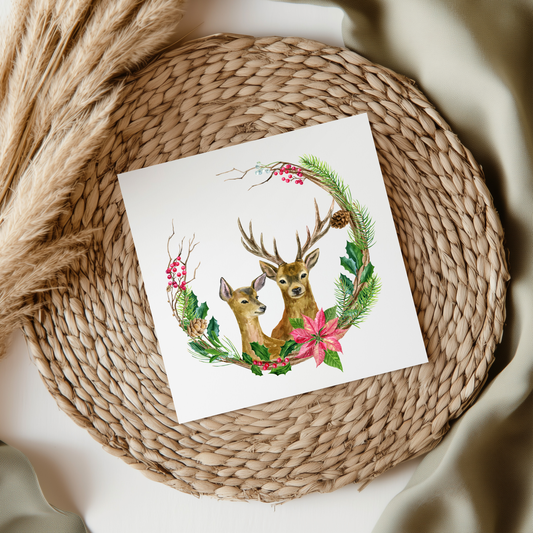Deer Wreath UVDTF Transfer