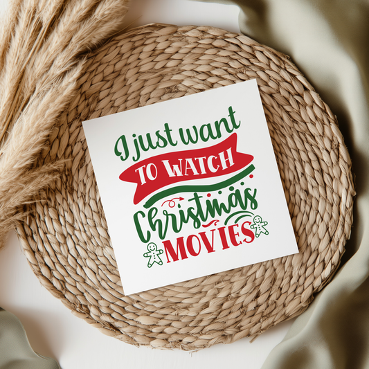 I Just Want To Watch Christmas Movies UVDTF Transfer