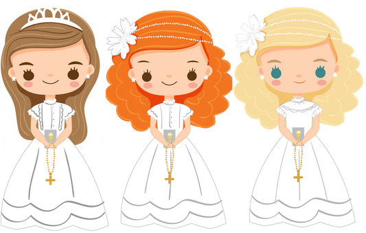 Communion Girl - 6cm UVDTF decal