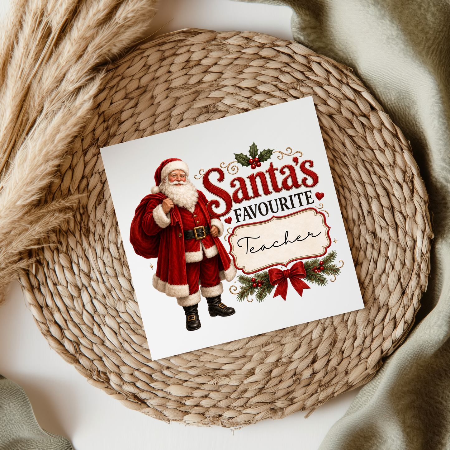 Santa's Favourite Teacher UVDTF Transfer