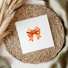 Small Pumpkin Bow UV DTF Decal