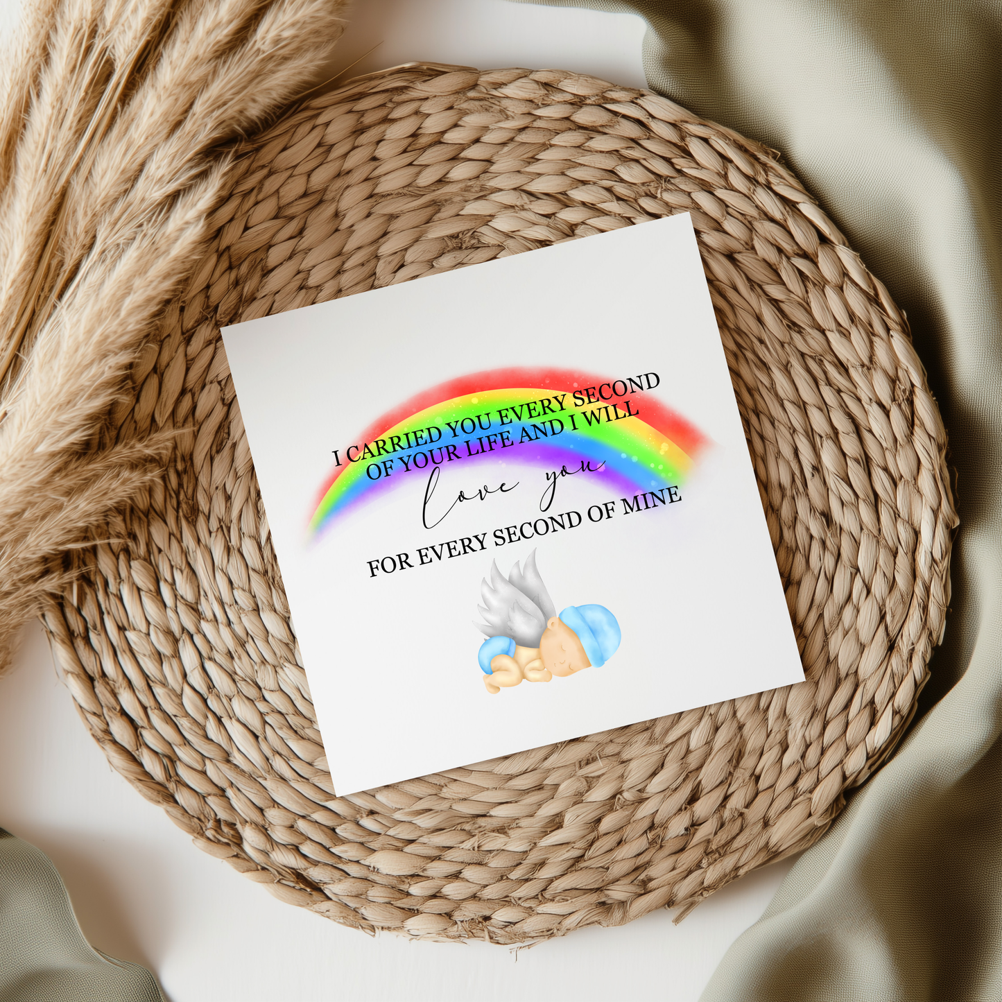 Baby Loss Rainbow UVDTF decal BLUE