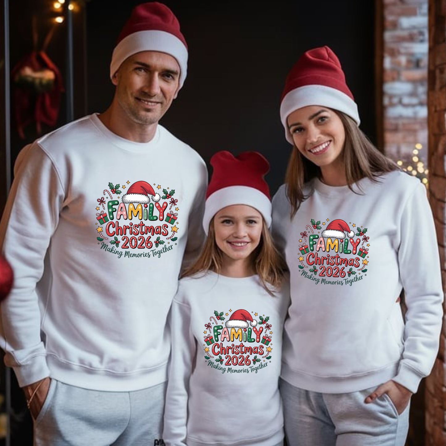 Family Christmas 2026 DTF Transfer