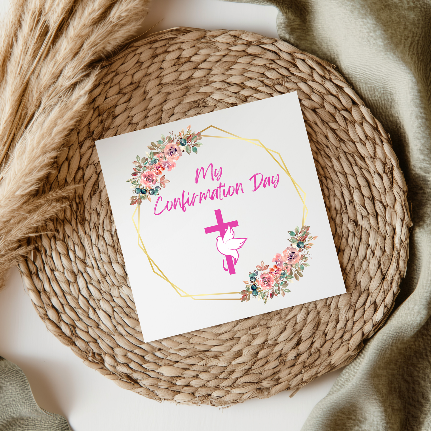 My Confirmation Day UV DTF Decal PINK