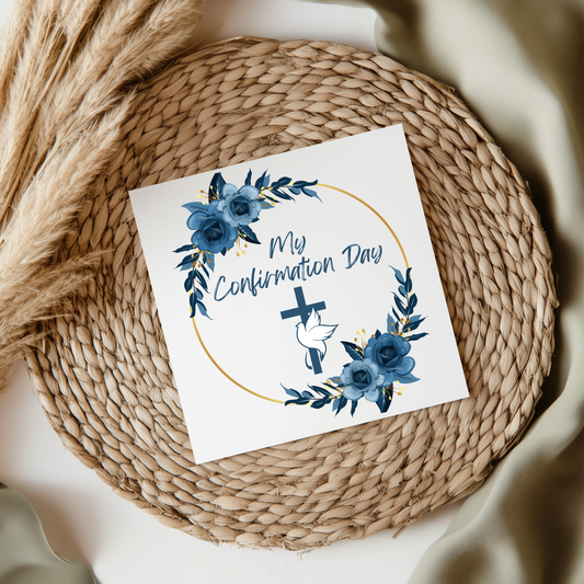 My Confirmation Day UV DTF Decal BLUE