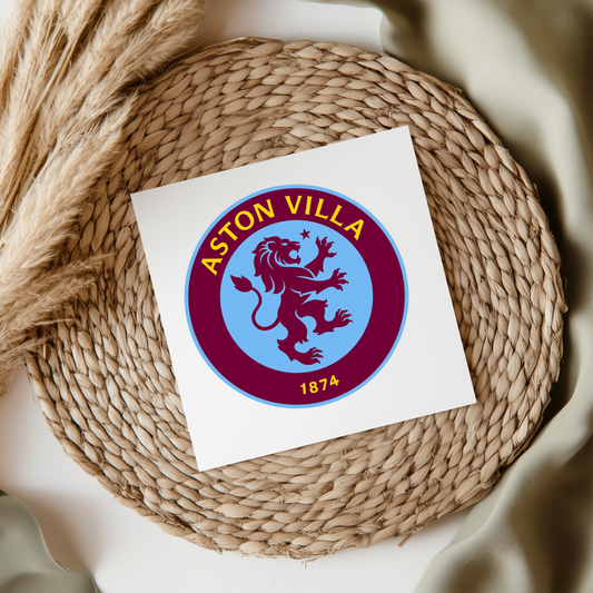 Aston Villa UV DTF Transfer