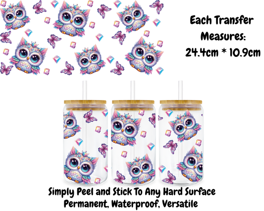 Cute Owls - 16oz UV DTF Transfer