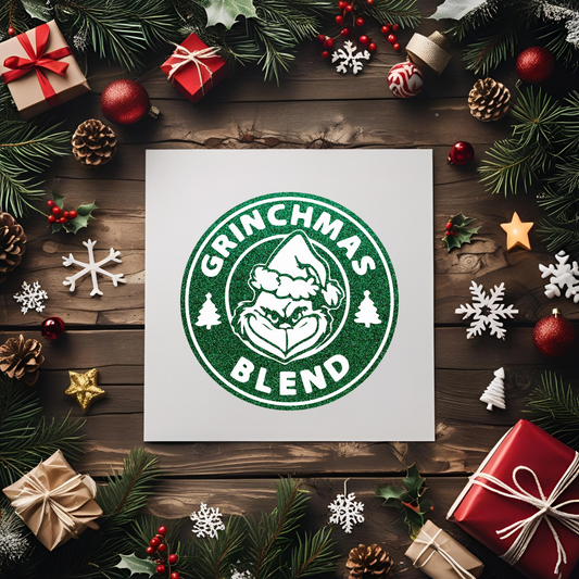 Grinchmas Blend Green UV DTF Transfer