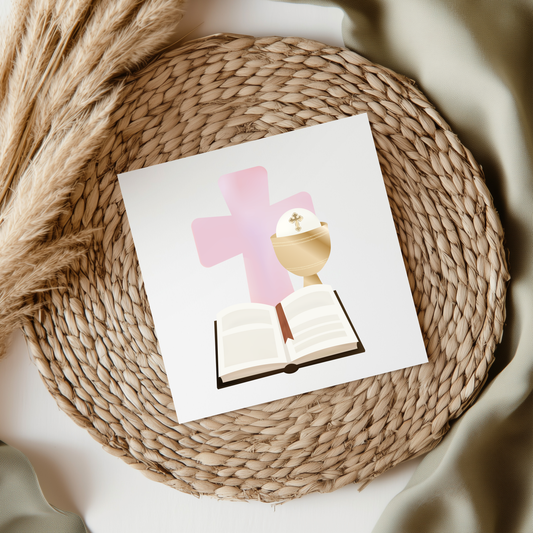 Communion Pink UV DTF Decal