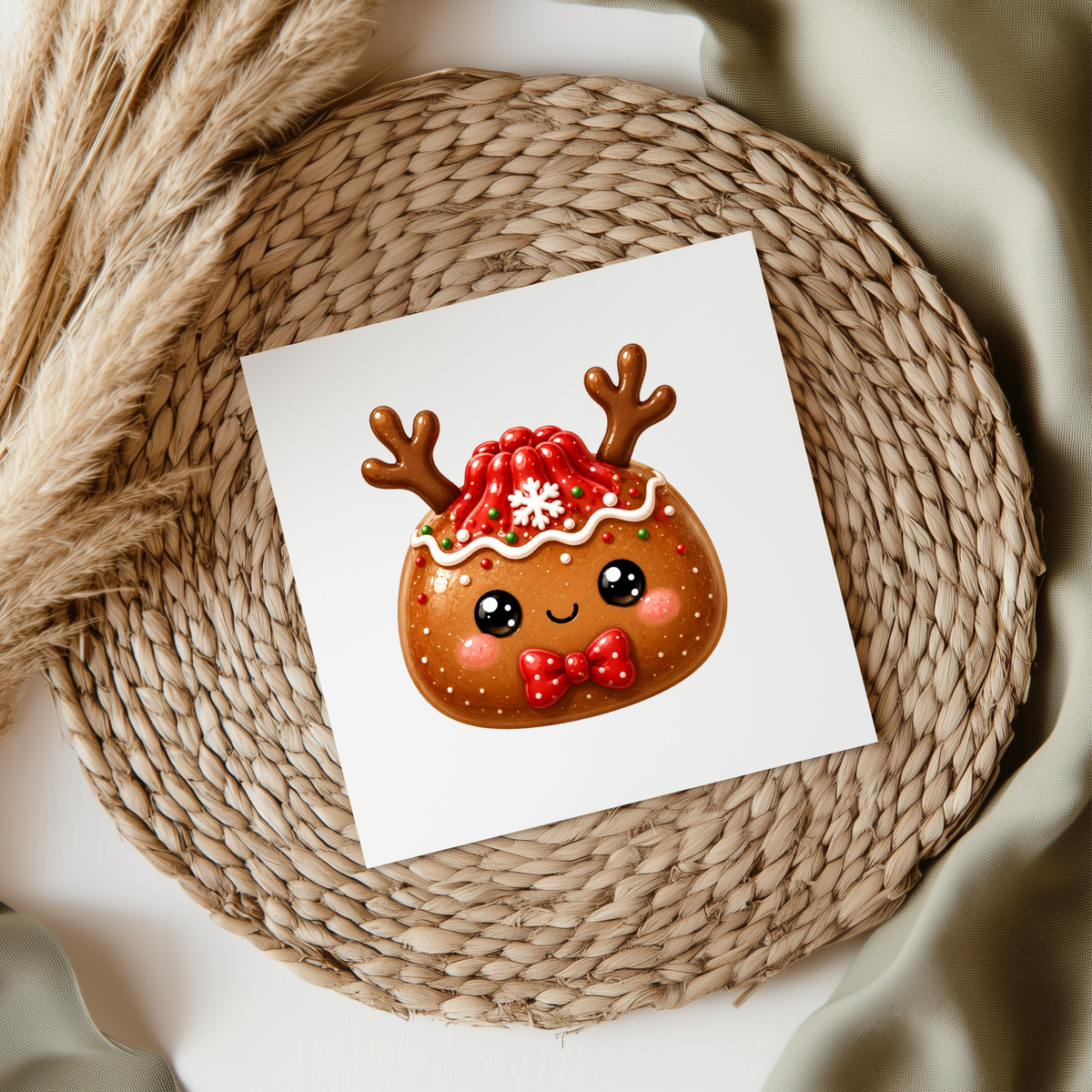 Reindeer Christmas Squishy UVDTF Transfer