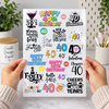 A4 Milestone Birthdays UVDTF Sheet