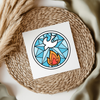 Dove Stained Glass UV DTF Decal