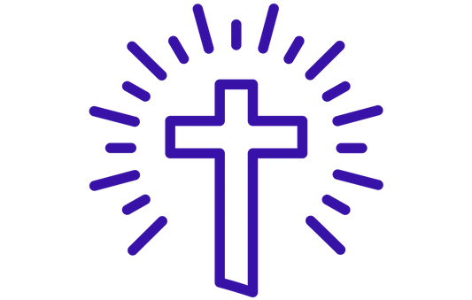 Blue Cross - 6cm UVDTF decal