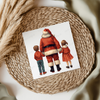 Santa With Boy & Girl UVDTF Transfer