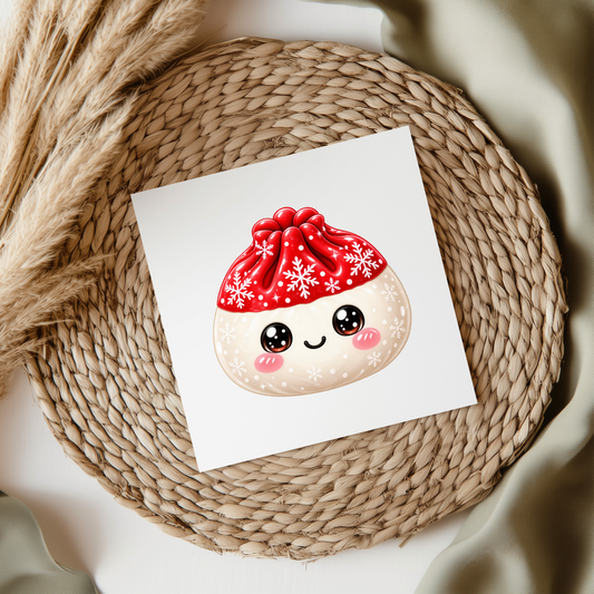 Red & White Christmas Squishy UVDTF Transfer