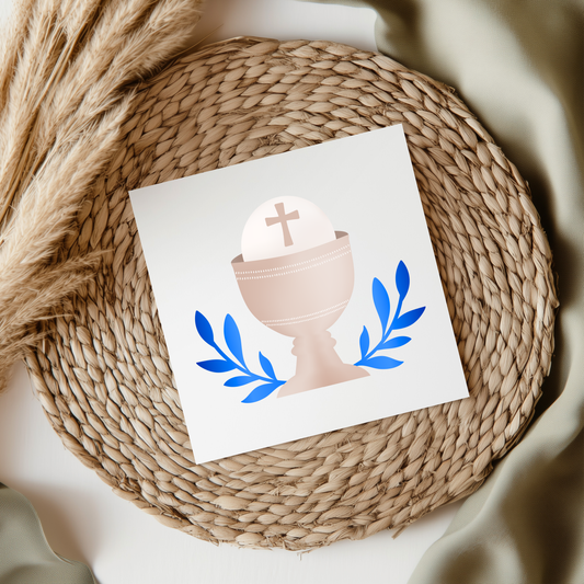 Chalice - BLUE UV DTF Decal