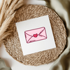 Loveheart Envelope UV DTF Decal