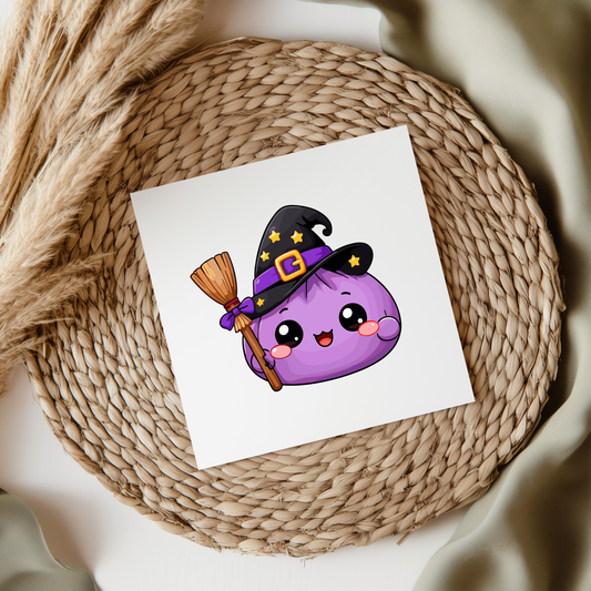 Witch Halloween Squishy UVDTF Transfer