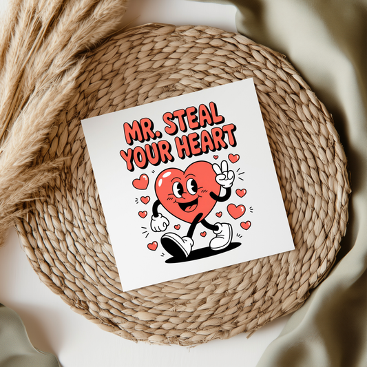 Mr Steal Your Heart UV DTF Decal