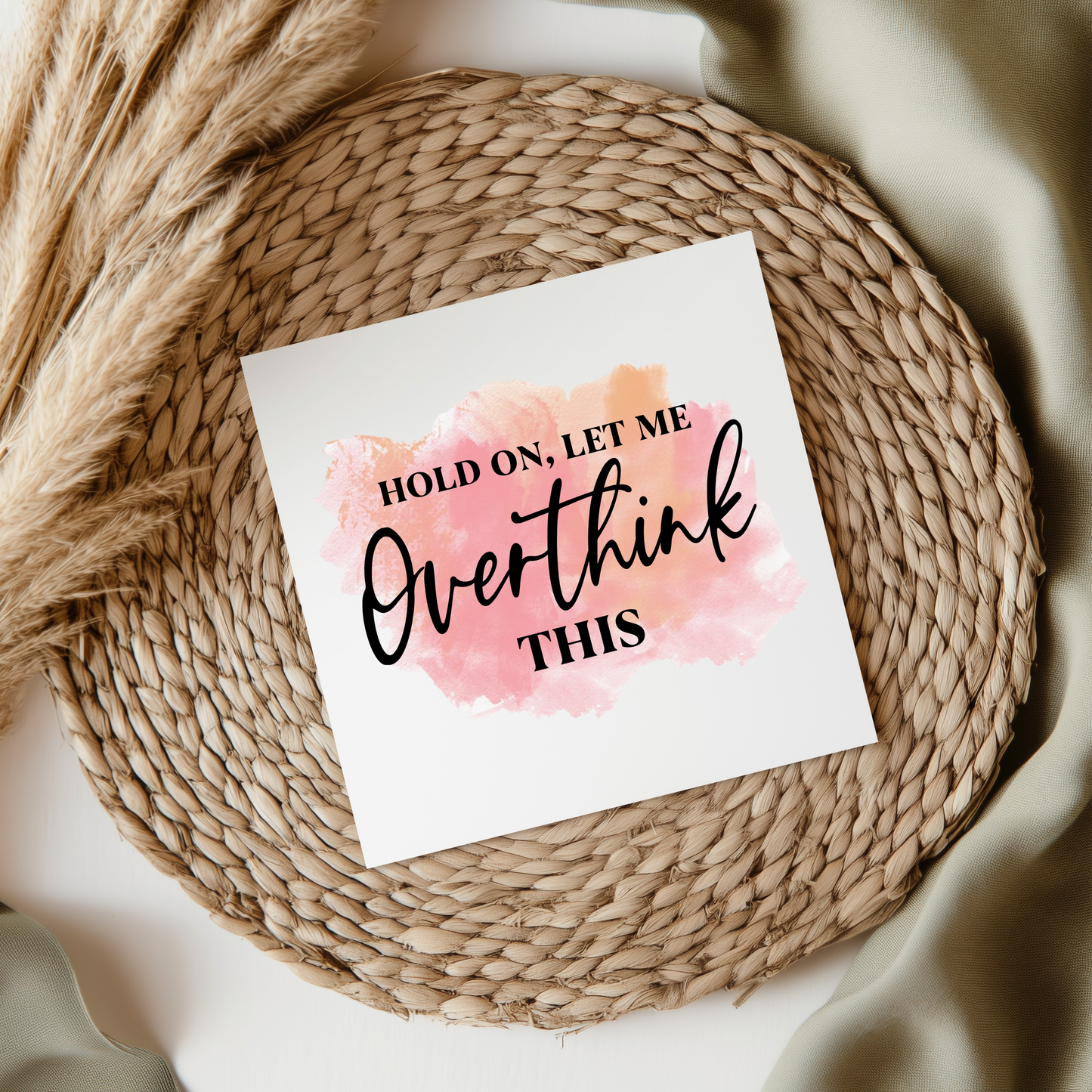 Hold On, Let Me Overthink This UVDTF Transfer