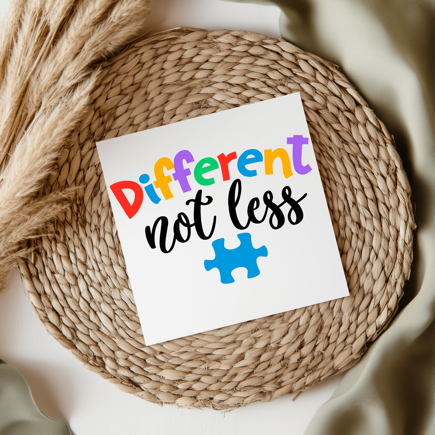 Different Not Less Autism UV DTF