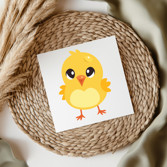 Easter Chick UVDTF Transfer