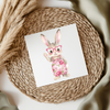 Pink Dungaree Bunny UVDTF Transfer
