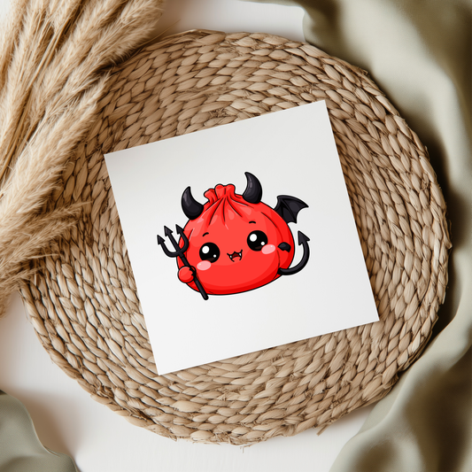 Red Halloween Squishy UVDTF Transfer