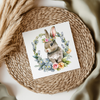 Bunny Floral Wreath UVDTF Transfer
