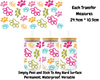 Pawprints - 16oz UV DTF Transfer