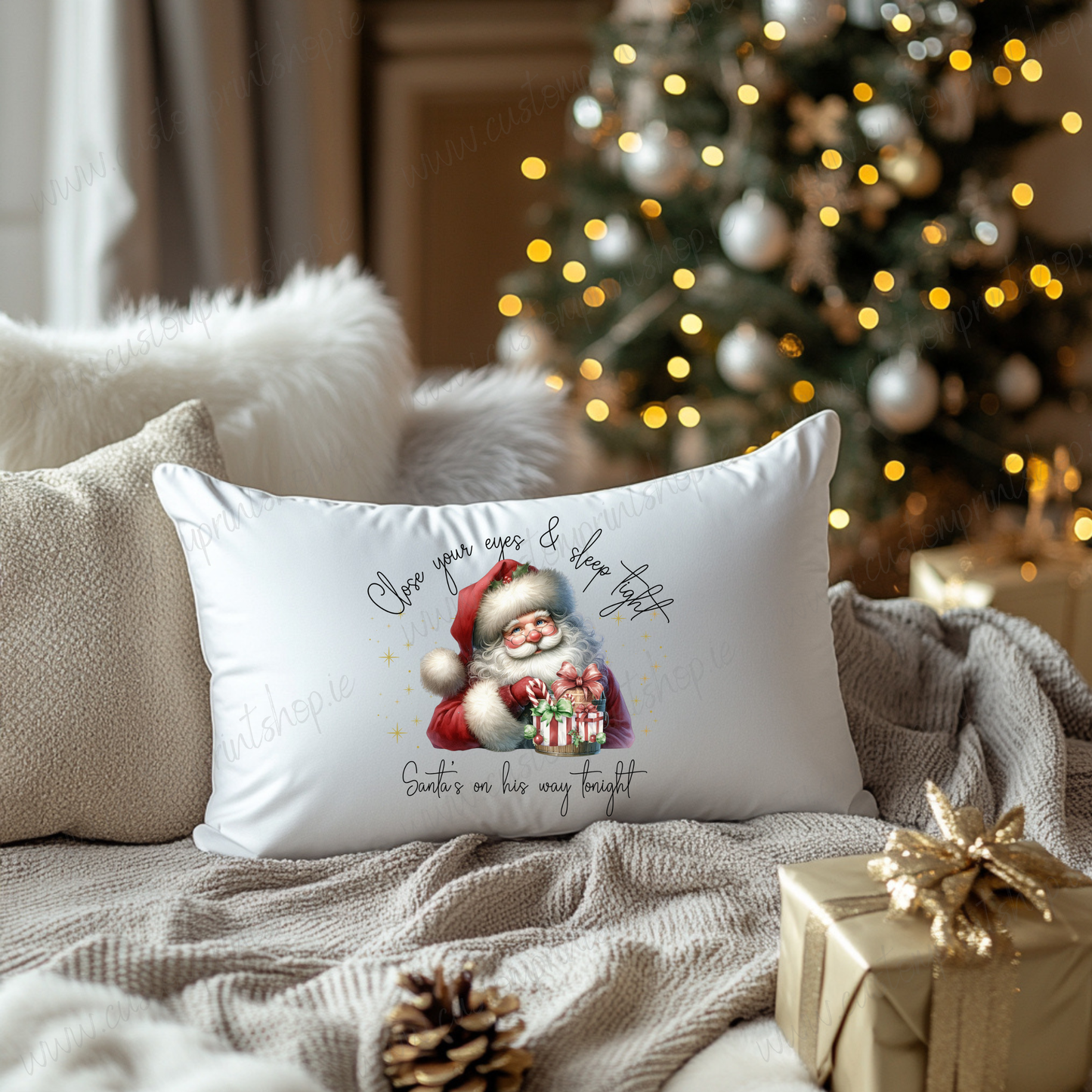 DIGITAL FILE - Sleep Tight Christmas Designs for Pillows, Pyjamas 17 Versions